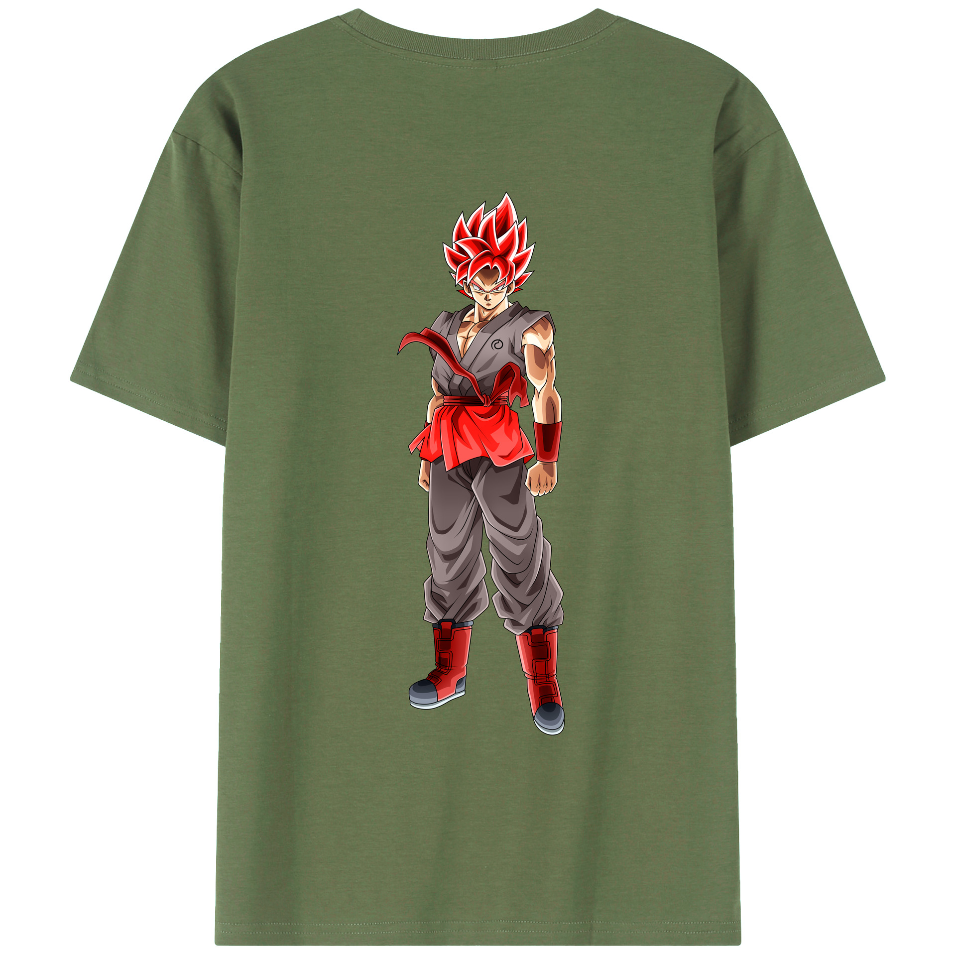 （画像用） ドラゴンボール 孫 悟飯（そんごはん）DRAGON BALL Son Gohan 綿100％ メンズ半袖Tシャツ（バックプリント） 通気性